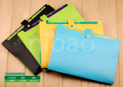 "Blast" Kang Bai Candy-colored PP snap expanding folder Kit 8893 products in stock