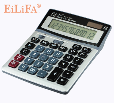 Yi Lifa EL-1200V 12-bit calculator solar calculator dual power supply