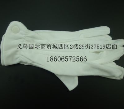 100% Tc thick cotton gloves ceremonial parade buckle factory outlets