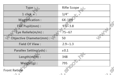 Striker SHOOTER6-18X50Q front sight