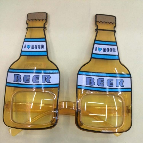 Factory Direct Sales Supply New Multi-Color Beer Bottle Glasses Dance Fun Glasses Beer Festival Glasses