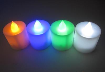 Electronic candle seven-color monochrome summer wedding decoration plastic candle electronics