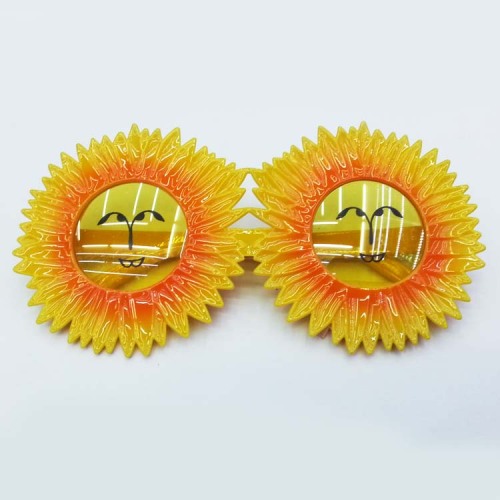 factory direct supply new al1228c ball fun glasses multicolor sunflower smiley glasses