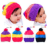 2014 new Korean children color twist Cap Hat color striped knit hat baby Cap