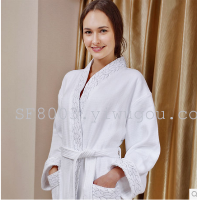 Luxury Bathrobe Hotel Bathrobe Towel Kimono Cotton Thickened Pajamas