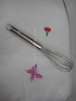 Factory direct KW-023 stainless steel whisk, 14th stainless steel mixer egg beater