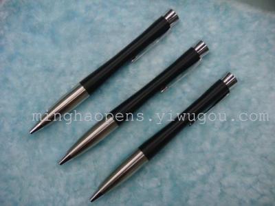 Senior black metal ballpoint pen rotate the metal pen pens custom pens