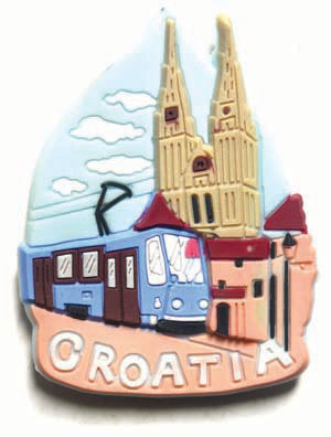 Croatia-Egypt tourist souvenir epoxy Fridge Magnet magnetic sticker new冷蔵庫に貼って