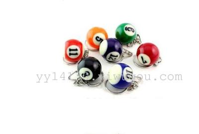 2.5CM key ring, billiard buckle, billiards soccer key ring, football keychain