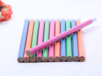 Student Prize Creative Gift Pen Cartoon Wooded Pencil New Pencil Learning with Rubber Sleeve