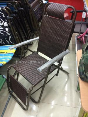 Tri-fold Lounger, wicker chairs, chairs, folding chairs, beach chairs, lunch break adjusted Chair, leisure Chair