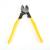 Stained yellow handle cable clamp