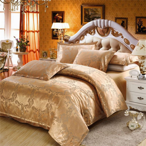 yiwu snow pigeon home textile tencel cotton jacquard 4-piece set wedding bedding silk cotton four-piece set