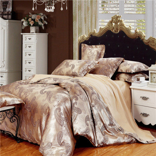 Yiwu Snow Pigeon Home Textile Tencel Cotton Satin Jacquard Three Or Four Piece Suit Wedding Bedding New