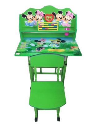 Lift desk cartoon table and Chair child set Removable tempered glass table Chair furniture