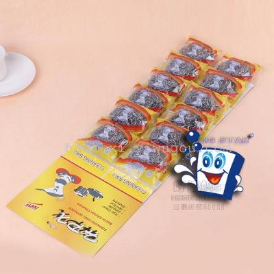 Good law card hanging card galvanized steel ball cleaning ball