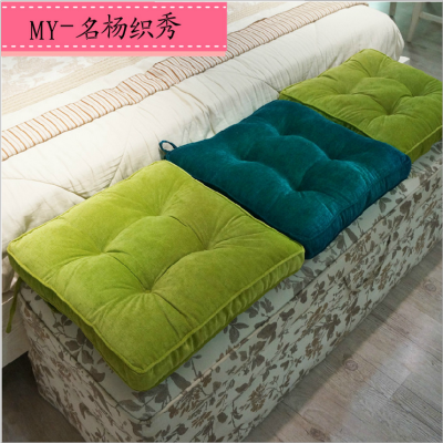 Name Yang woven show high grade corduroy thickened chair cushion office chair cushion back fat pad