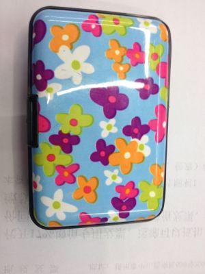 Lovely flower plastic hard box set card bag