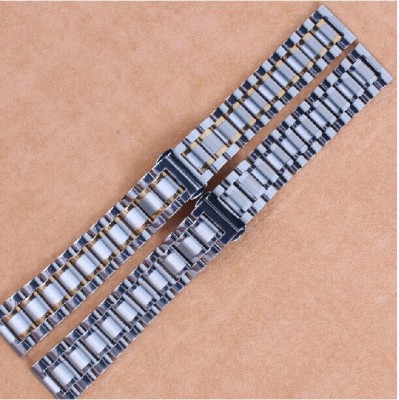 Suitable for Hamilton/Binge Double-Press Butterfly Buckle Steel Belt 20mm Men's Watch Chain