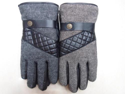 woolen coral fleece lining high-grade warm and cold-proof wool gloves