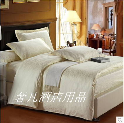 Luxury Five-Star Hotel Bedding 60 Cotton Tribute Silk Jacquard Four-Piece Set