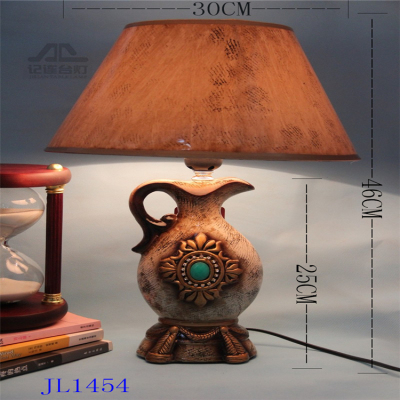 Model JL1454 10 inch round covering modern table lamp ceramic lamps bedroom table lamp