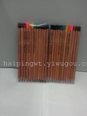 A stained head taller natural color colored pencil color core 3.0 high concentrations 12 color touch Black lead pencil