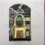 Aluminum Golden alarm lock. padlock