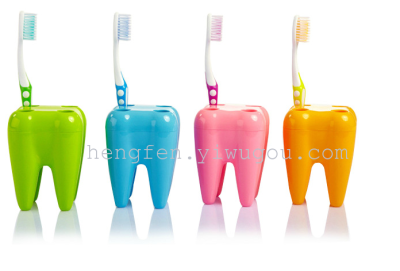Creative daily tooth toothbrush holder toothbrush, toothbrush holder toothbrush holder toothbrush creative partner