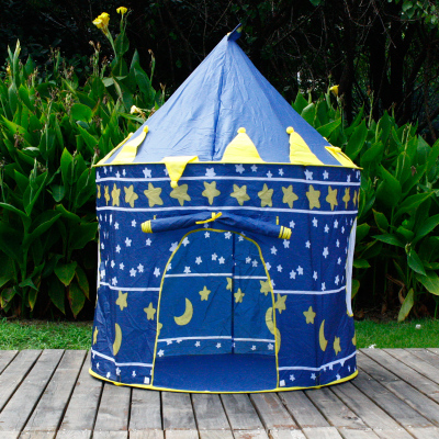 Blue sun and moon children yurts tents oversized children princess tents toys game house baby baby