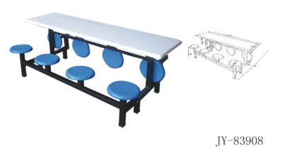 Jy - 83908 table with eight high quality glass fiber reinforced plastic (GFRP) overturned stools