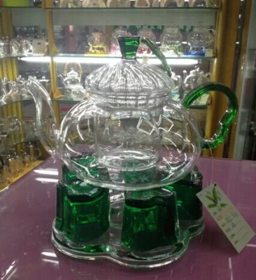 Pyrex at glass teapot all-glass flower teapot set gift