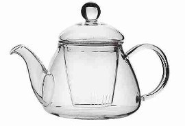 Heat-resistant hand-made glass teapot all-glass flower teapot
