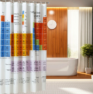 Xin sun genuine high - grade waterproof mildew mantra thickening chemical elements toilet polyester small curtain