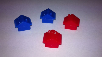 【Yiwu Haonan Sports】 Dice Plastic House Plastic Piece Monopoly House Accessories