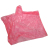 Single pink transparent raincoat poncho rain gear