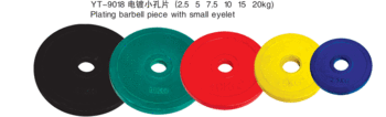 Coloured rubber covered little hole 7.5kg hole plated-Pack film green full return to service