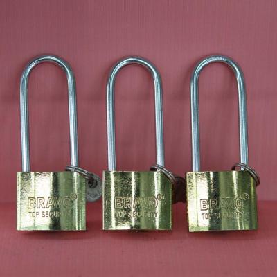 Long shackle titanium lock one key color box packing brand 20-75MM