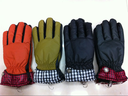 Cycle gloves waterproof cloth Plaid border slide gloves