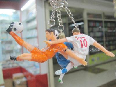 Authentic World Cup soccer star key chain cartoon football star special offers wholesale soccer star ornaments factory