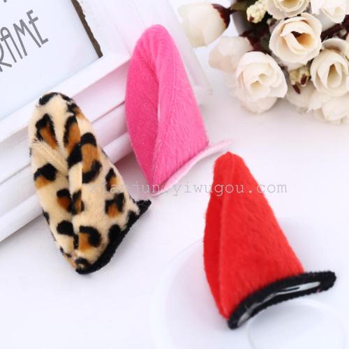 factory direct sales children headwear cute baby children barrettes hair accessories headdress  ears bb clip