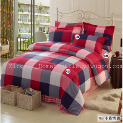 Home textile manufacturer special for all cotton students three - piece cotton dormitory bed sheet set bedding