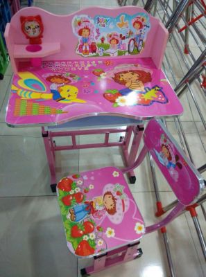 Adjustable desk, cartoon children's tables and chairs, stationery, school supplies, toys, furniture