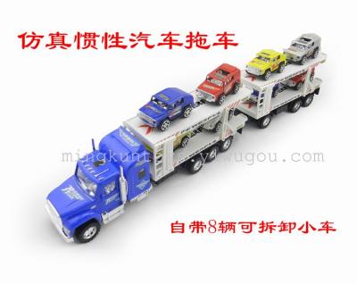 Friction toy car trailer model 666-162