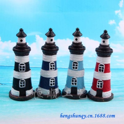 Eastern Mediterranean series of small lighthouse photography props sandbox sand landscape ornaments resin fittings