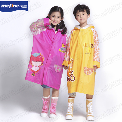 Manufacturers selling packs inflatable Hat child raincoat with Backpack reflective bar fashion beauty