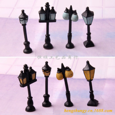 Modernity of mosses, micro landscape Street lamp decoration lamp model DIY Assembly