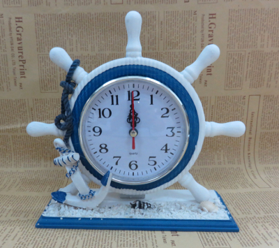 Mediterranean Style Helmsman Clock Creative Home Decoration
