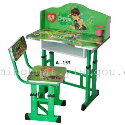 Student desks &chairs, Hight adjustable desks and chairs children's cartoon table and Chair