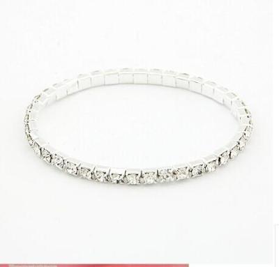 Super Flash diamond full rhinestone single row bracelet Stretch Bracelet Stretch Bracelet